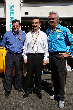 Patrick Faure, Carlos Ghosn, Flavio Briatore