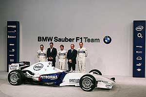 Jacques Villeneuve, Mario Theissen, Nick Heidfeld, Willy Rampf, Robert Kubica