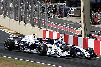 Nick Heidfeld (BMW Sauber), Nico Rosberg (Williams-Toyota)