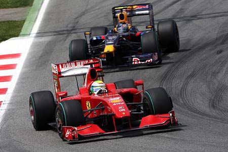Felipe Massa (Ferrari), Sebastian Vettel (Red Bull-Renault)