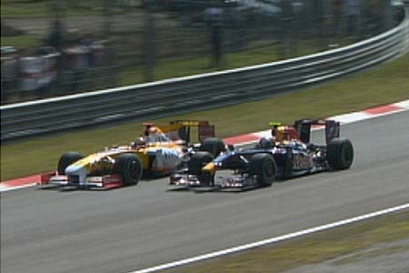 Fernando Alonso (Renault), Sebastian Vettel (Red Bull-Renault)