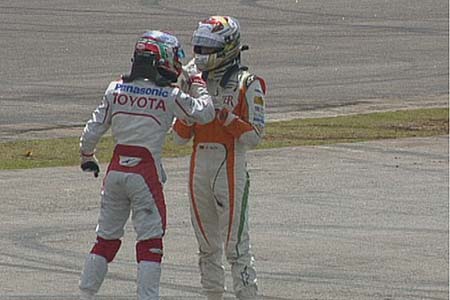 Jarno Trulli, Adrian Sutil